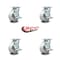 Service Caster Tool Box Caster Wheel Set 5'' Semi Steel Cast Iron Swivel Casters, 4PK TOOL-SCC-30CS520-SSB-TLB-4 - alternate 2